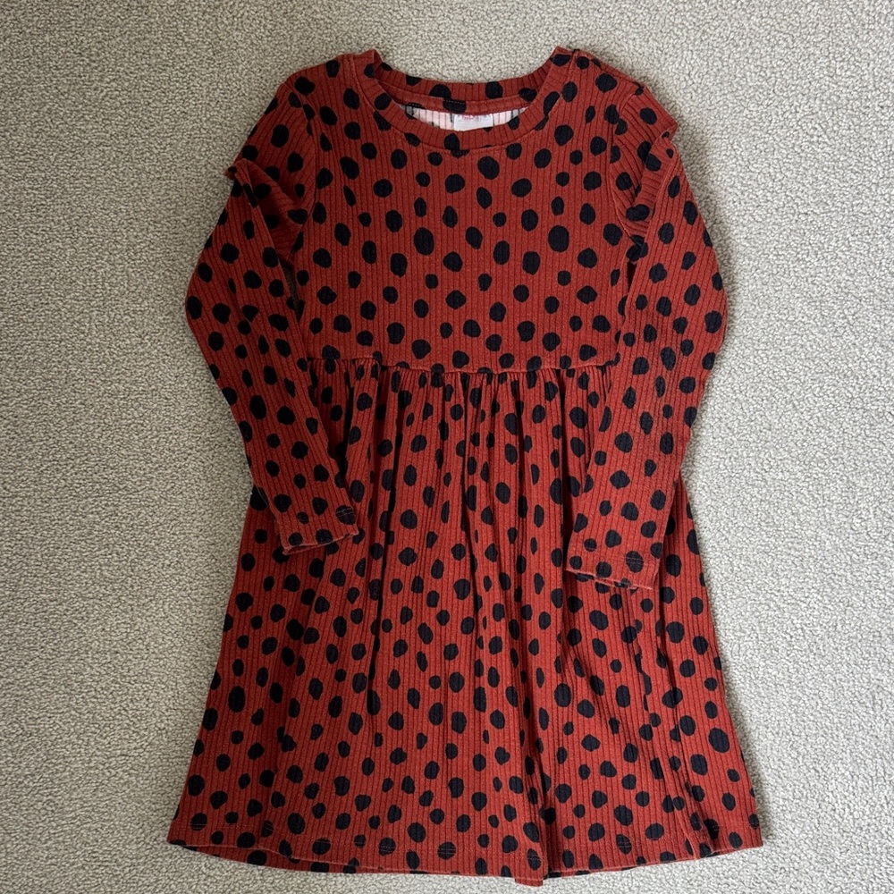 Hanna Andersson Ribbed Polka Dot Dress